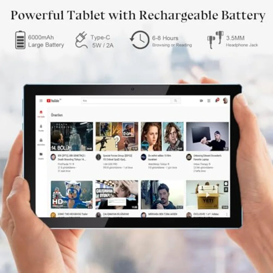 ZZB Android Tablet With Keyboard 8GB RAM 128GB Storage