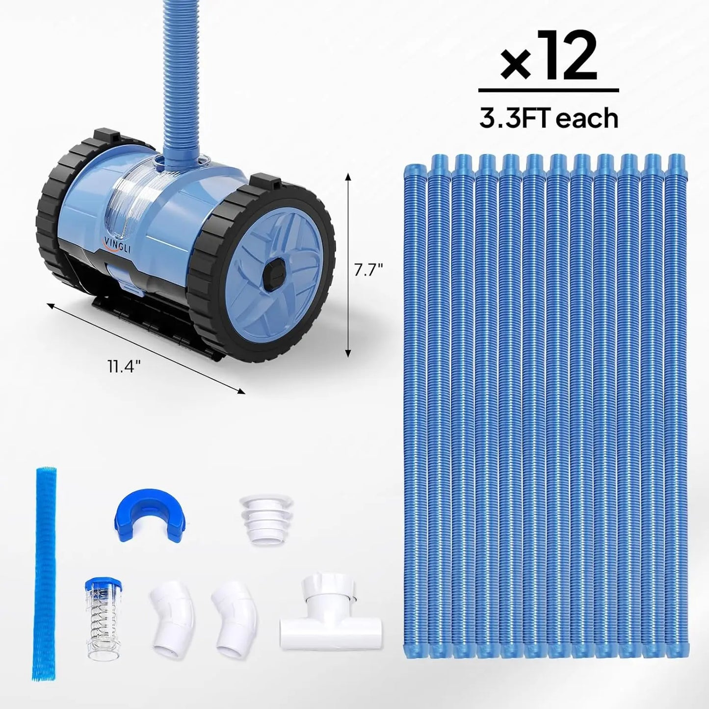 Pool Vacuum Cleaner Suction Side Wall Climber For Inground Pools