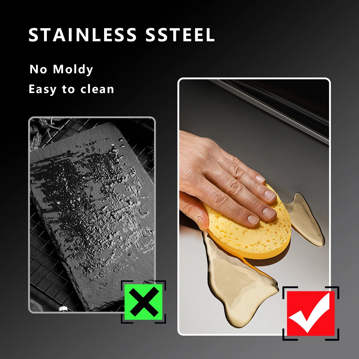 304 Stainless Steel Cutting Board For Kitchen And Food Prep