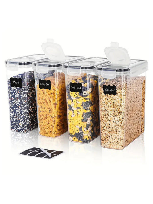 Airtight Food Storage Containers Set For Kitchen Pantry Organization