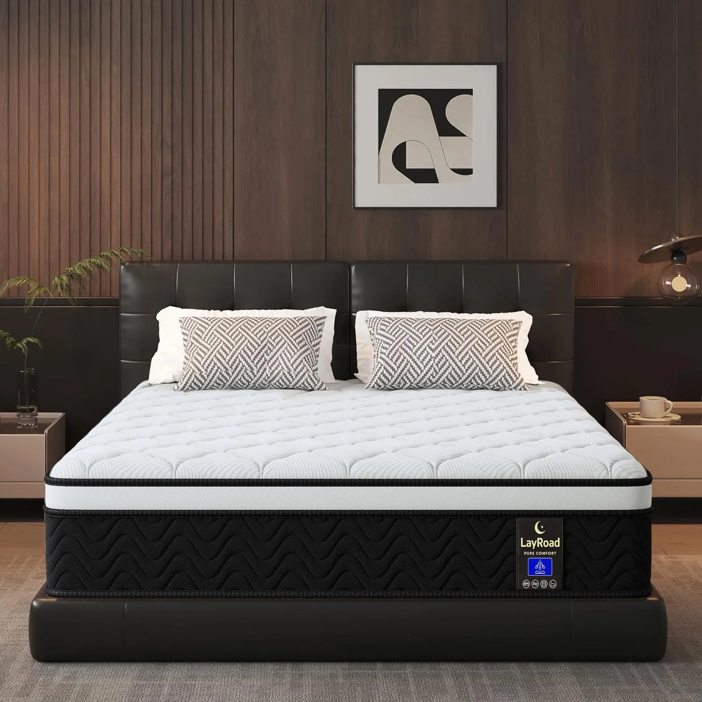 Layroad Memory Foam Mattress With Edge Support Medium Firmness