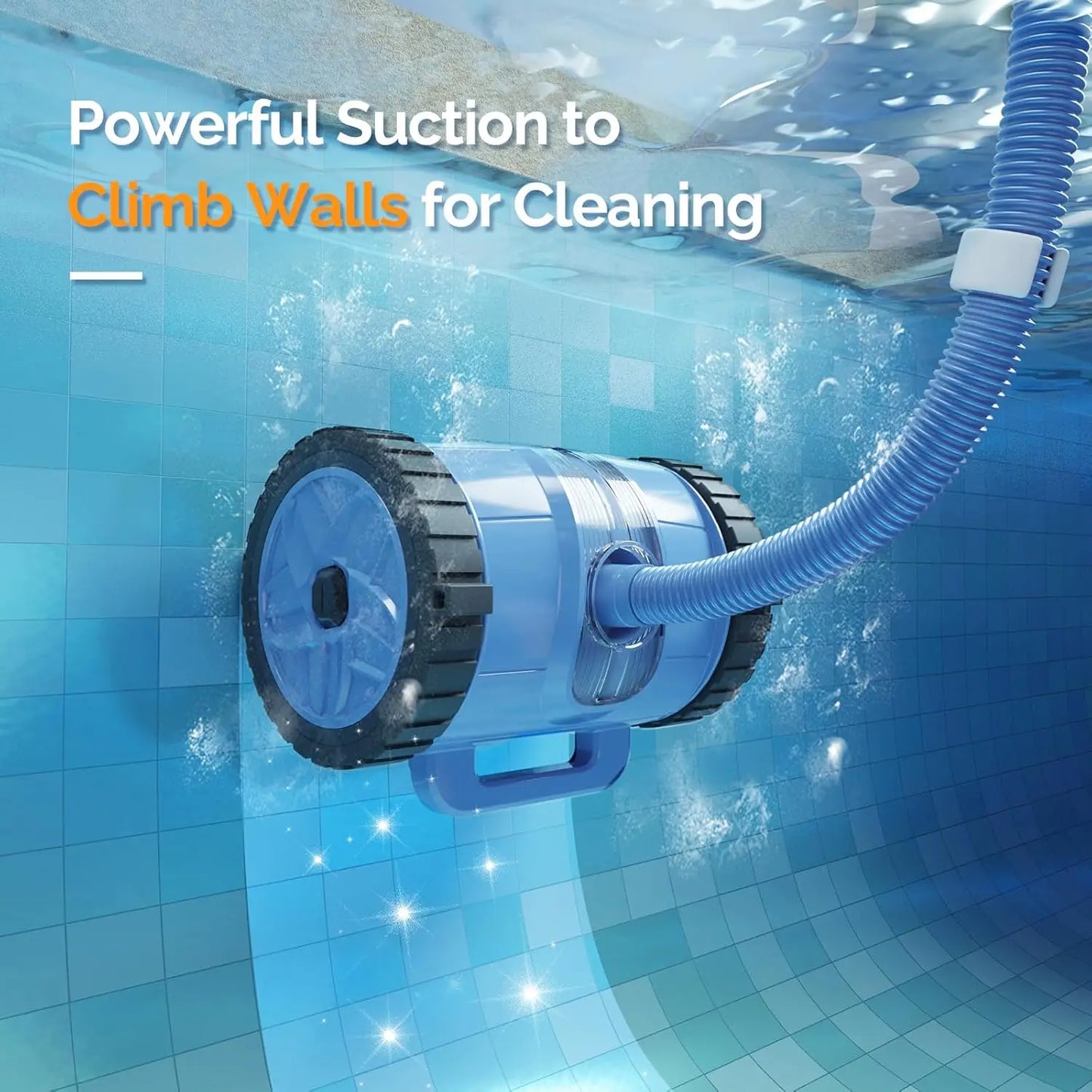 Pool Vacuum Cleaner Suction Side Wall Climber For Inground Pools