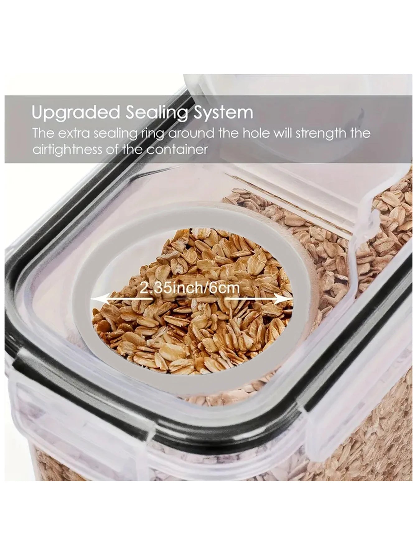Airtight Food Storage Containers Set For Kitchen Pantry Organization