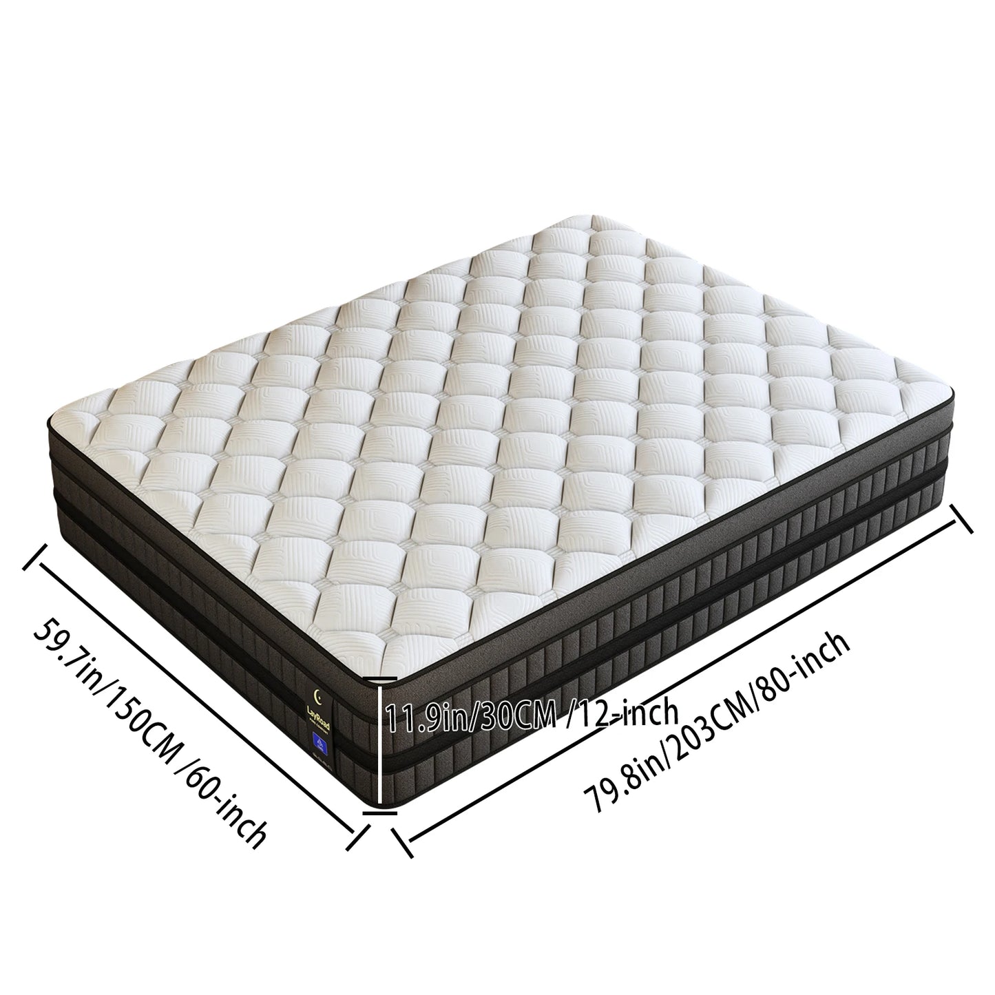 Hybrid Mattress With Cooling Motion Isolation And Pressure Relief