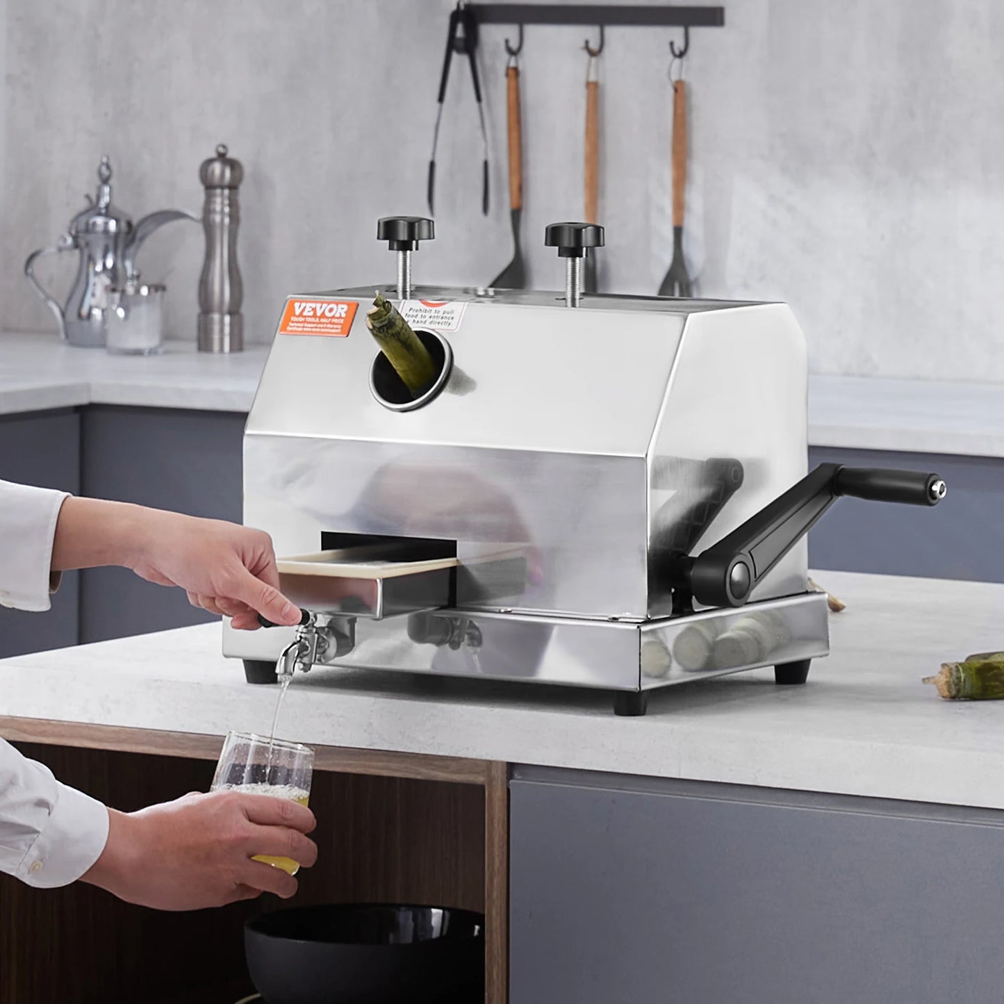 VEVOR Sugar Cane Juicer 110 Lbs Per Hour With Rollers