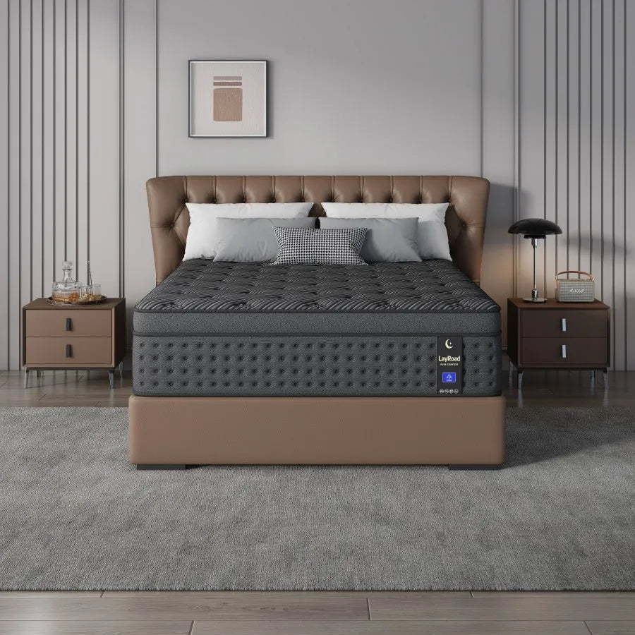 Layroad Memory Foam Hybrid Mattress With Pocket Springs Medium Firm