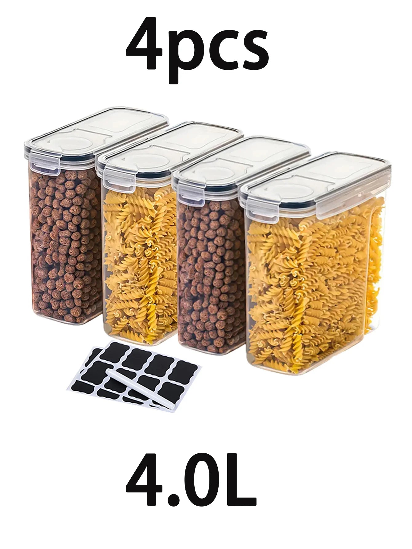Airtight Food Storage Containers Set For Kitchen Pantry Organization