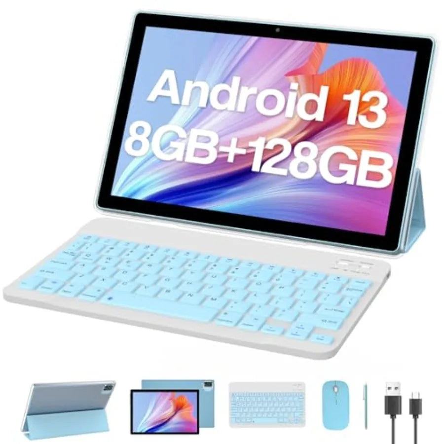 ZZB Android Tablet With Keyboard 8GB RAM 128GB Storage