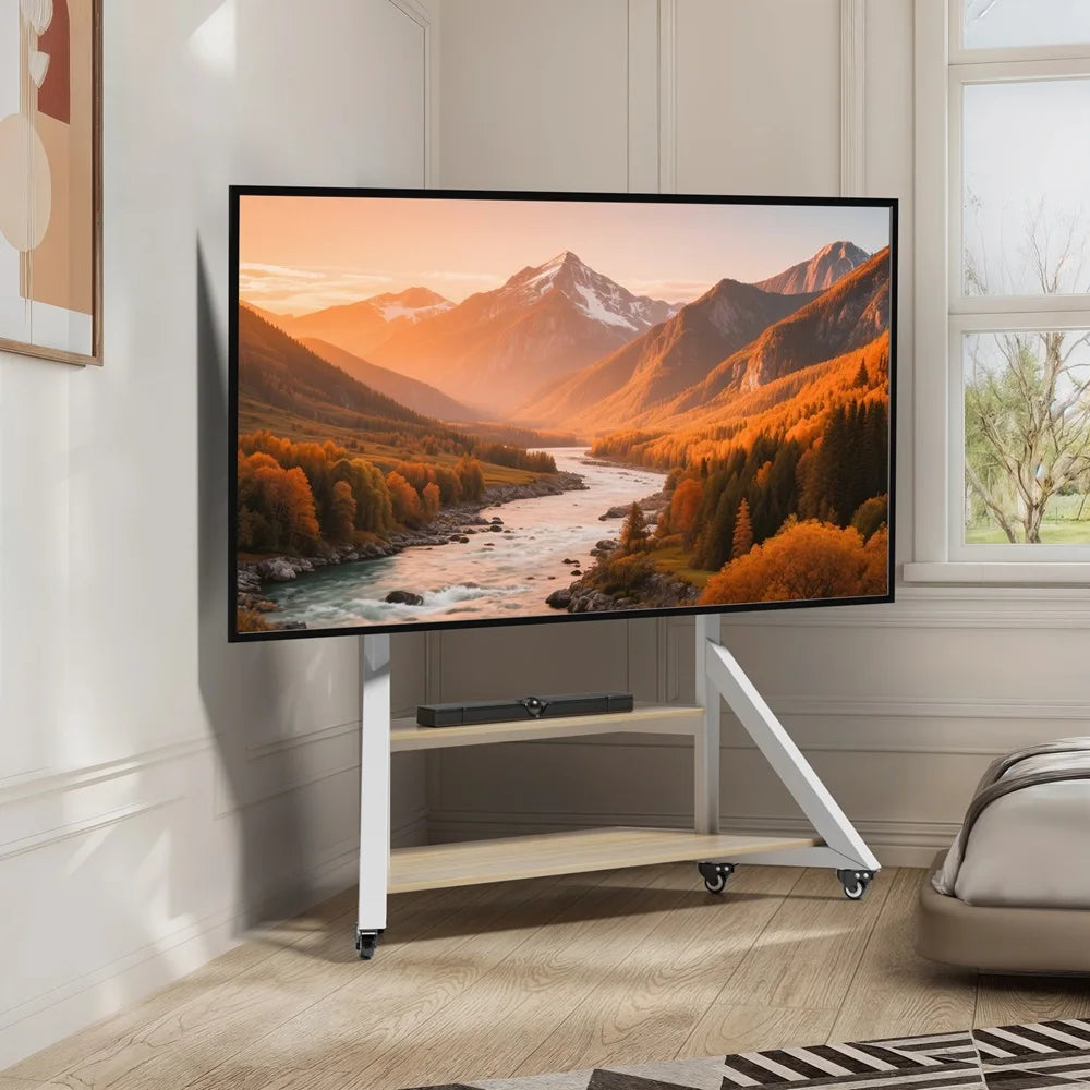 Unho Height Adjustable Floor TV Stand For Large Televisions