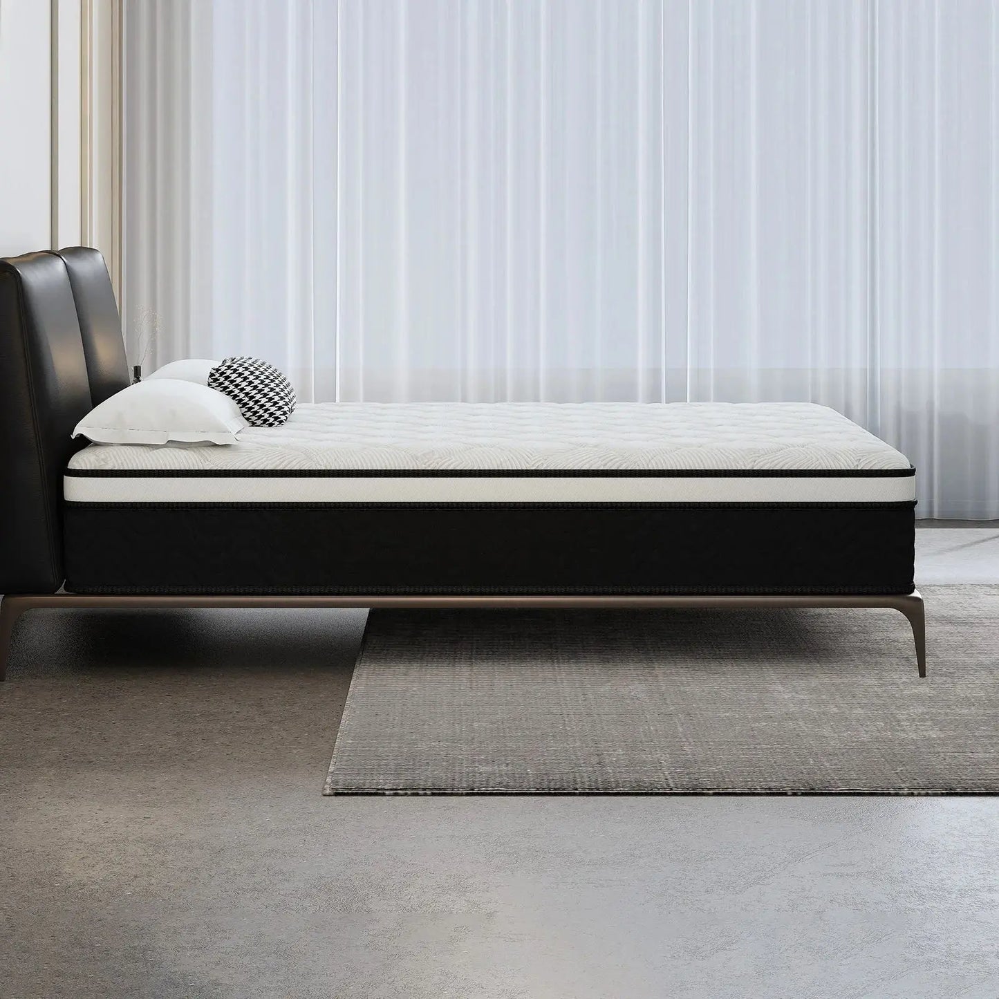 Layroad Memory Foam Mattress With Edge Support Medium Firmness